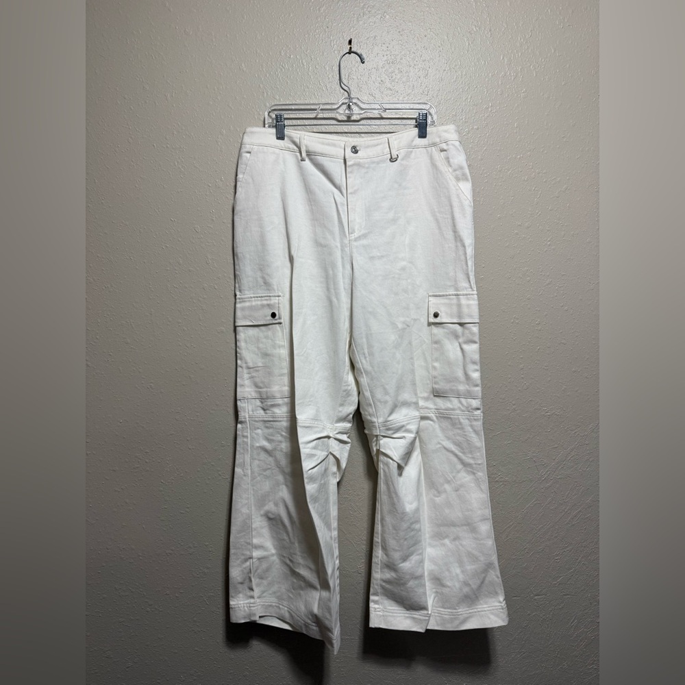 Princess Polly Women's White Cargo Pants